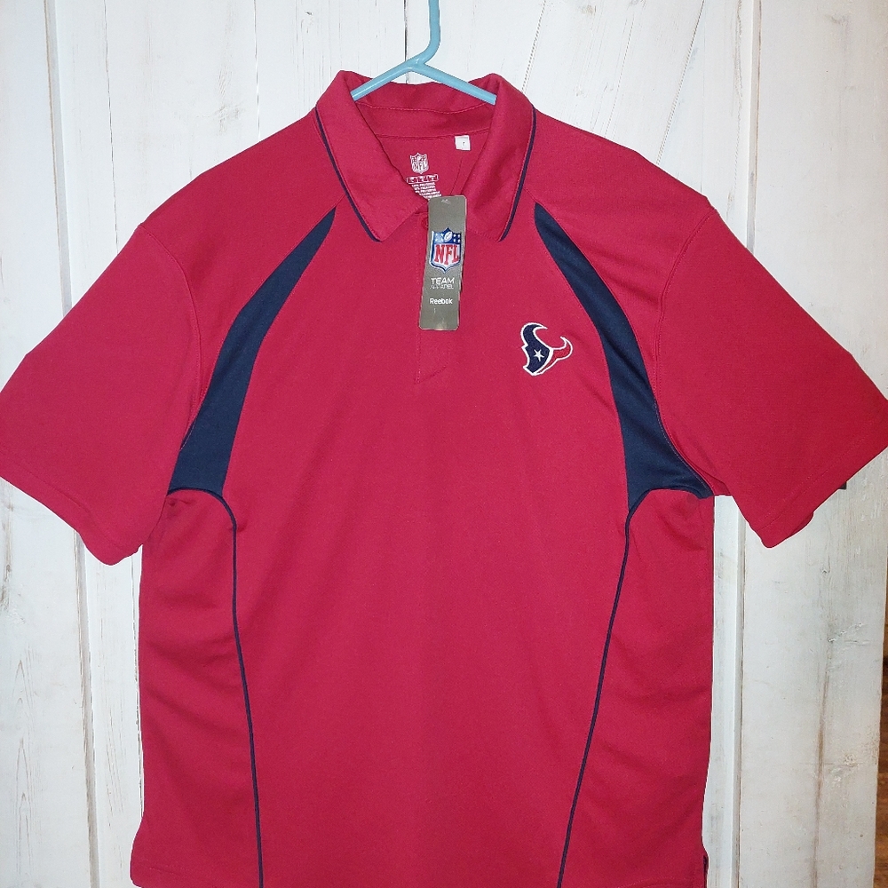 NFL Brand Polo with Texans emblem